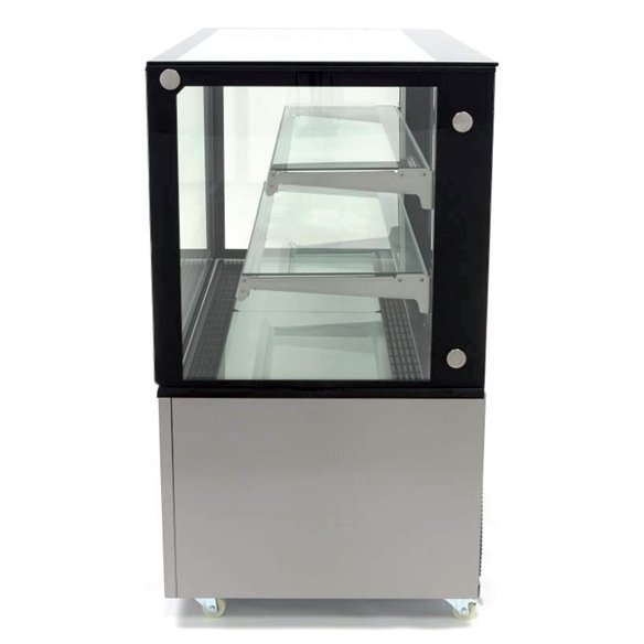 Vitrina Mostrador Refrigerada Ventilada Total Cristal Recto con 2 estantes XC-Z-Z070XCZ