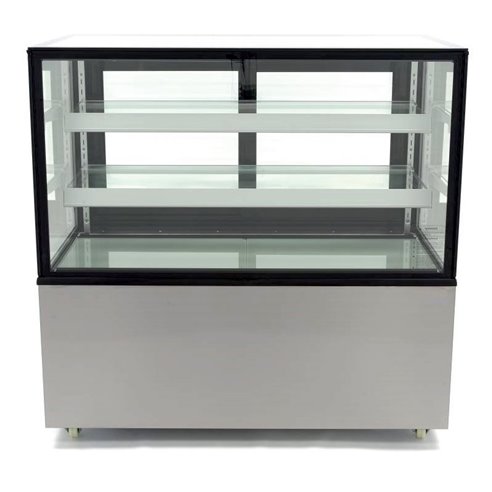 Vitrina Mostrador Refrigerada Ventilada Total Cristal Recto con 2 estantes XC-Z-Z070XCZ