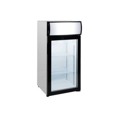 Clima Hosteleria- Expositor Sobremesa Congelación 80 litros 1 Puerta de 470 x460 x1000h mm CLIMAHOSTELERIA FT-80L