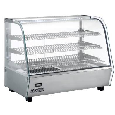 Caixa de exibição quente overcounter 160 litros Preto 856 x568 x685h mm Linha de Pequim XCR-160L