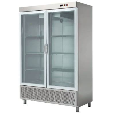 Clima Hosteleria- Armario Snack Refrigerado 2 Puertas de Cristal Fondo 726 ARCH-1202V