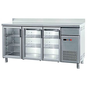Clima Hosteleria- Frente Mostrador Refrigerado con Puertas de Vidrio 3 puertas FMCH-200V