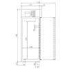 Armario Refrigerado de Pastelería bandeja 60x40 cm de 540x730x2075h mm CORDOBA ARCH-55P