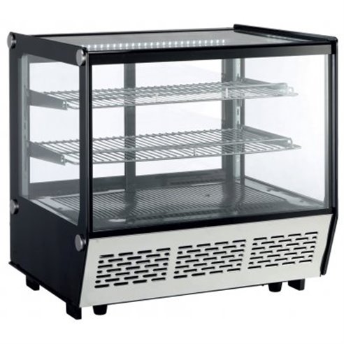 Clima Hosteleria- Vitrina refrigerada sobremostrador Cristal Recto 710X568X686h mm Línea Pekín XCW120Z