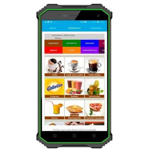 Clima Hosteleria- PDA 5" táctil IP68 con sistema Android, 16Gb almacenaje y 2Gb memoria interna