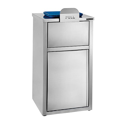 Distform- Contenedor acero inoxidable para vaciado de bandejas Fast-Food