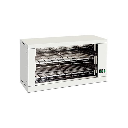 Tostador 2 pisos resistencias de cuarzo  sin temporizador 3000W TD2