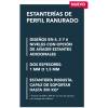 Estantería de acero inoxidable perfil ranurado
