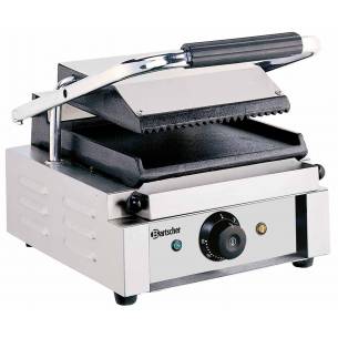 Grill Eléctrico profesional Panini 1,8 Kw Placas Ranurada/lisa · BARTSCHER A150668