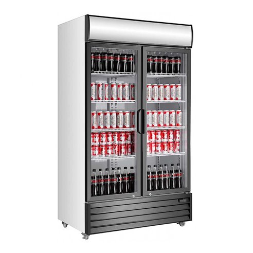 Armario expositor refrigerado NEW EXPO 1000 TN 2 puertas cristal Batientes-Z023NEW-EXPO1000TN