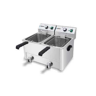 Freidora eléctrica profesional doble cuba 8 + 8 Litros EDENOX TF-82-D E