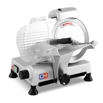 Clima Hosteleria- Cortadora de Embutidos cuchilla 220 mm y Potencia 240W con Base de Aluminio Fundido y Barnizado CLIMAHOSTEL...