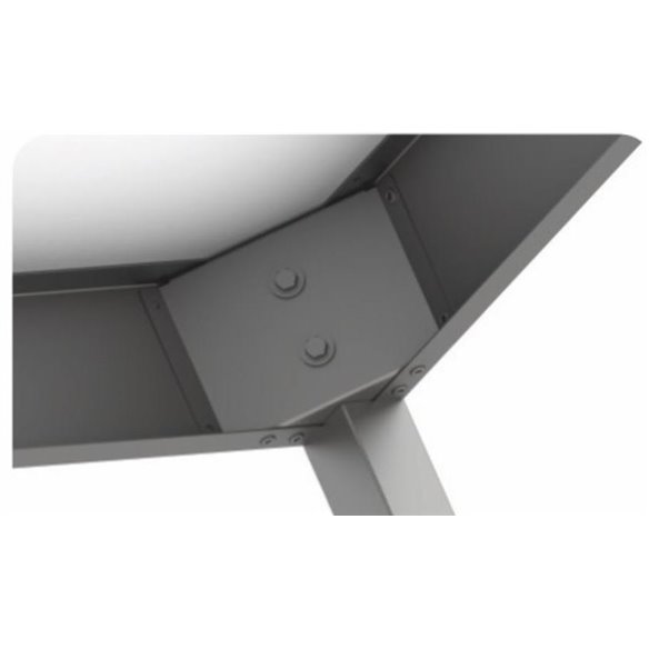 STALGAST- Mesa ecónomica de Acero Inoxidable Mural con estante fondo 60
