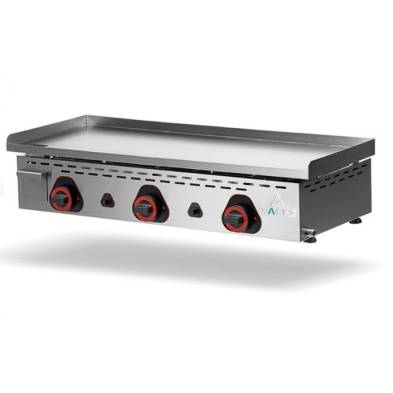 Mainho- Plancha a Gas Cromo Duro Lisa Serie Novo ECO-CD 910x435x190h mm MAINHO ECO-90CD UNI