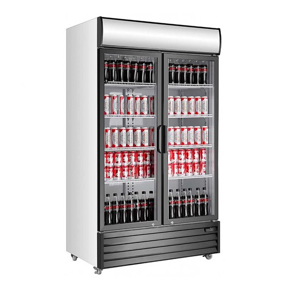 Armario expositor refrigerado NEW EXPO 1100 TN 2 puertas cristal Batientes-Z023NEW-EXPO1100TN