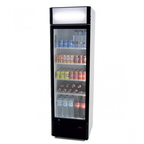 Armário de exibição refrigerado 360 litros Porta de vidro de 580 x610 x1980h mm CLIMAHOSTELERIA CS360B