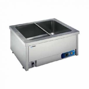 Baño maría sobremesa eléctrico con agua 2 x GN1/1 BMSM-211 Edenox