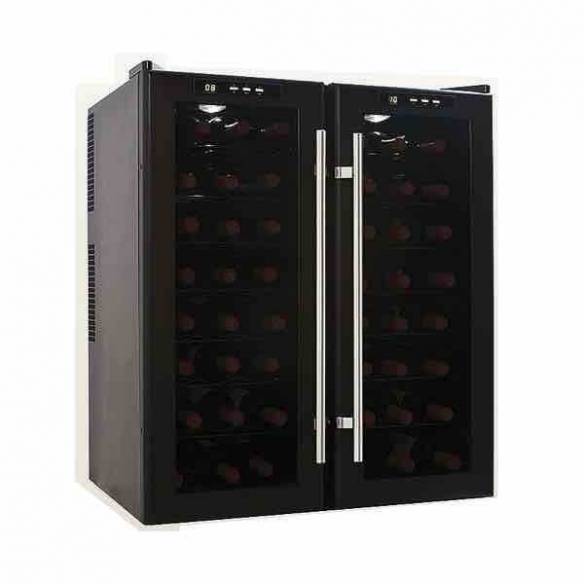 Vinoteca-conservador de vino Cavanova CV048 48 botellas 2 puertas sobremesa-Z026CV048