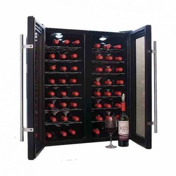Vinoteca-conservador de vino Cavanova CV048 48 botellas 2 puertas sobremesa-Z026CV048