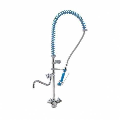 Grifo de ducha industrial Edenox GD2C E de 2 aguas con caño giratorio-Z0091316204