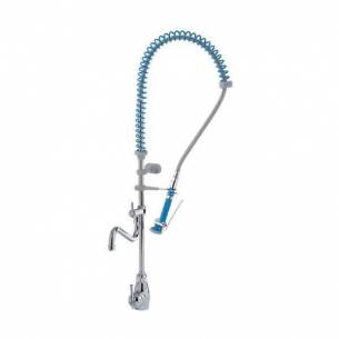 Grifo de ducha monomando industrial Edenox GDM2C E de 2 aguas con caño giratorio-Z0091316206
