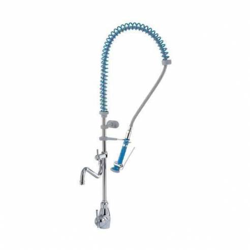 Edenox- Grifo de ducha monomando industrial Edenox GDM2C E de 2 aguas con caño giratorio