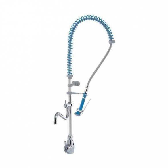 Edenox- Grifo de ducha monomando industrial Edenox GDM2C E de 2 aguas con caño giratorio