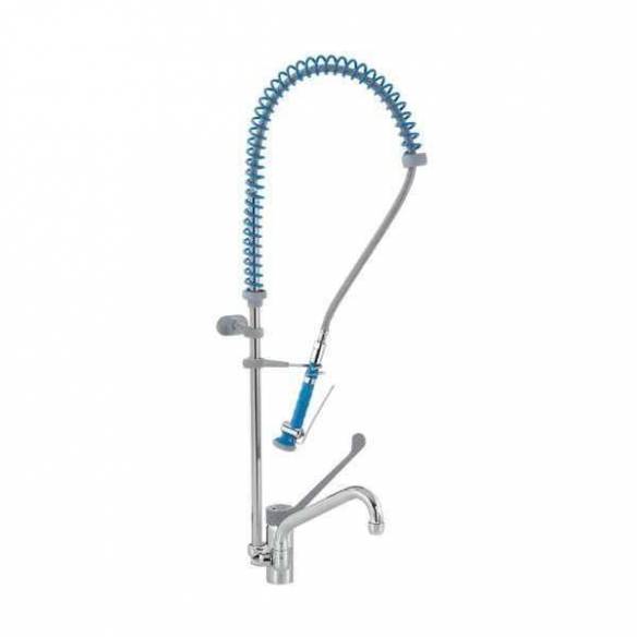 Edenox- Grifo de ducha monomando industrial Edenox GDM2CB E de 2 aguas con grifo monomando palanca larga