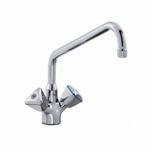 Edenox- Grifo industrial monobloc Edenox GB-30 E 2 aguas 2 pomos triangulares