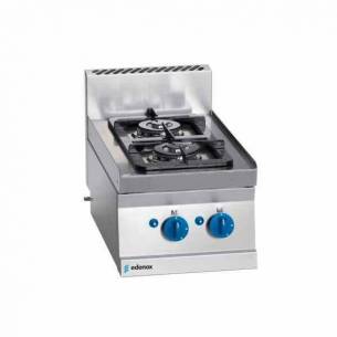 Cocina a gas 2 fuegos 2x4,1Kw Snack 650 SCG-40 E EDENOX-Z00919004900