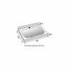 Lavabo acero inoxidable pequeño Edenox LB-43 - Sujeción pared-Z00919004695