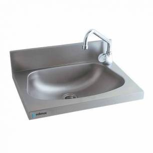 Lavabo acero inoxidable grande Edenox LB-535 - Sujeción pared-Z00919004393