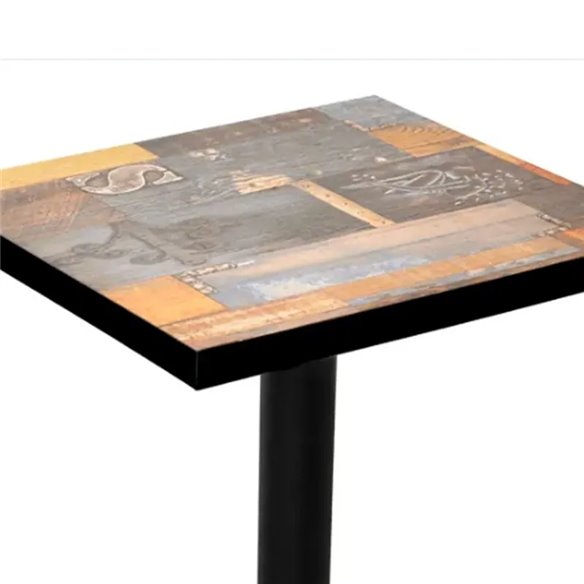Hobeto- Mesa de bar SENA Vintage Cuadrada 60x60