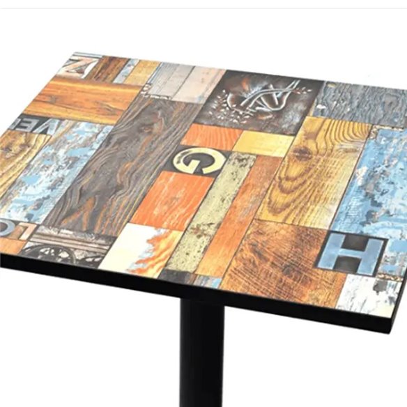 Hobeto- Mesa de bar cuadrada 70 x 70 cms Sena B4