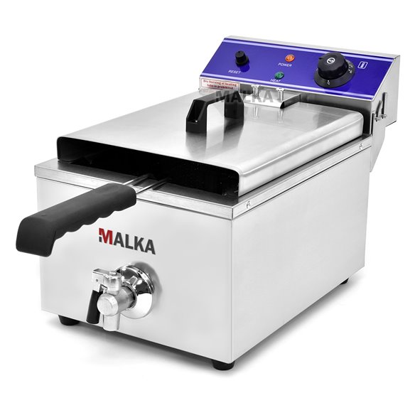 MALKA- Freidora eléctrica industrial de 10 litros MALKA FES10