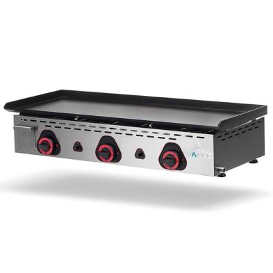 Mainho- Plancha profesional a gas Acero Pavonado MAINHO ECO-90PV UNI