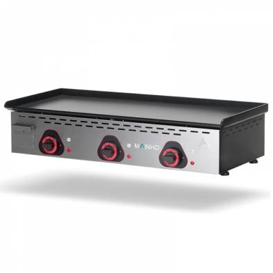 Mainho- Plancha profesional eléctrica Acero Pavonado MAINHO ECOEM-90PV UNI