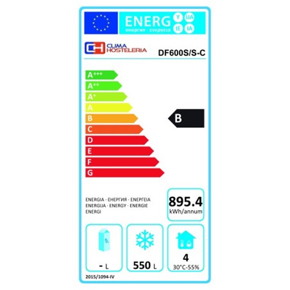Clima Hosteleria- Armario Congelación Profesional Acero Inoxidable con cajones 600 Litros DF600-C