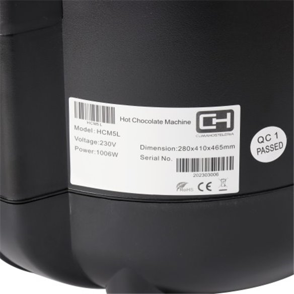 Clima Hosteleria- Chocolatera 5 litros CLIMAHOSTELERIA HCM5L
