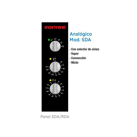 Horno mixto directo eléctrico Inoxtrend Snack SDE-104 E - 4 bandejas