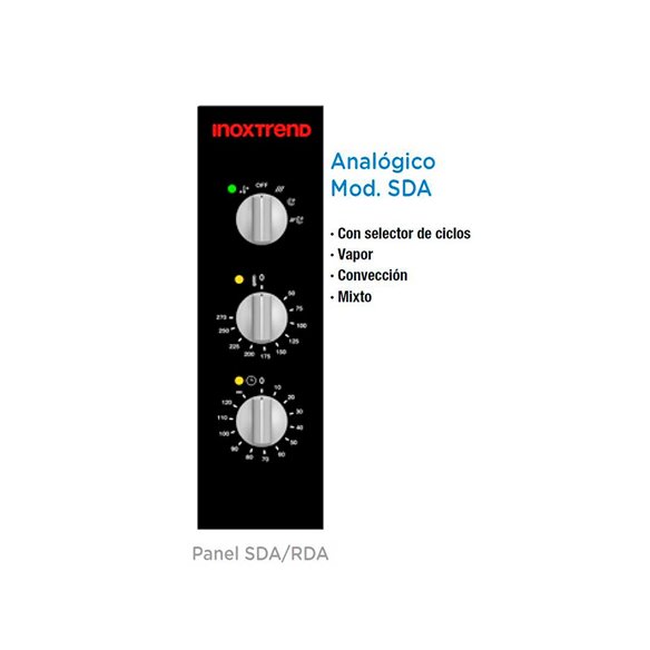 Horno mixto directo eléctrico Inoxtrend Snack SDE-104 E - 4 bandejas GN 1/1
