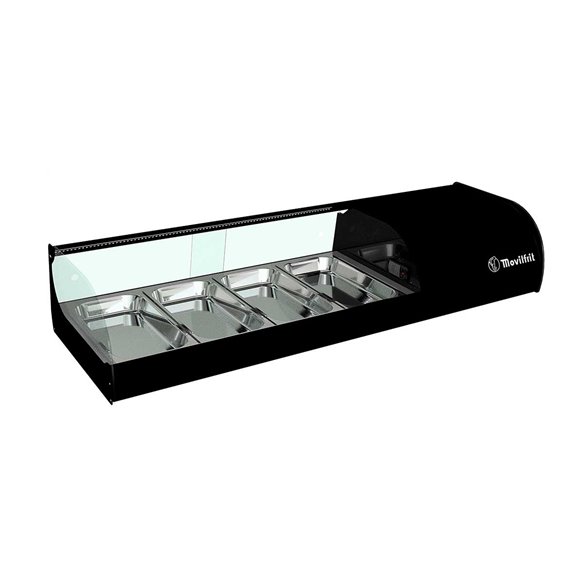 Vitrina Tapas refrigerada sobremostrador Iron 8 Bandejas GN 1/3