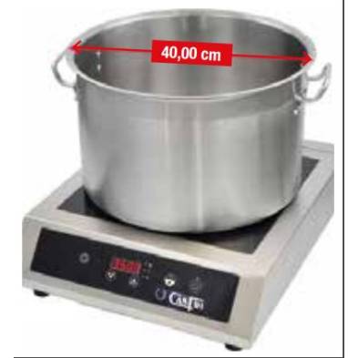 Placa de Inducción Profesional de Sobremesa 3.500W IND 350-EXL ollas hasta Ø 40 cm