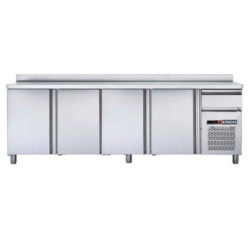 BOREAS- Frente Mostrador Refrigerado Acero Inoxidable 2,5 Metros C/C BOREAS FM250
