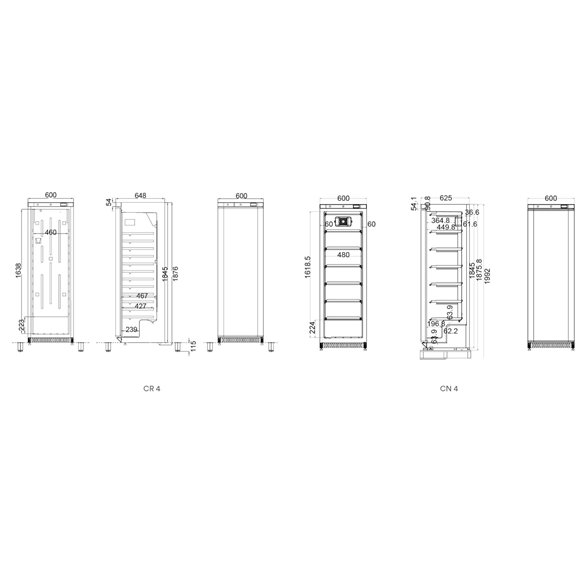 EUROFRED- Armario refrigerador serie snack RC 400 Cool Head