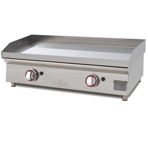 Arilex- Plancha a gas 80 cm ARILEX en acero 15 mm con baño cromo duro 80PGCN