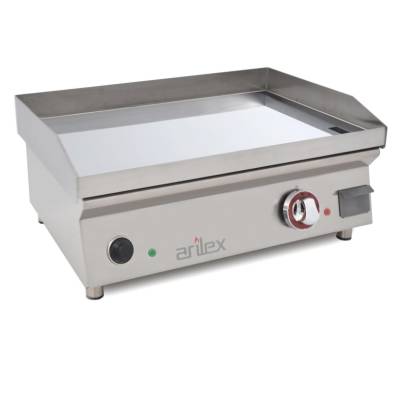 Arilex- Plancha eléctrica 60 cm ARILEX en acero de 15 mm con baño de cromo 60PECN