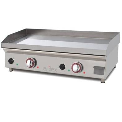 Arilex- Plancha eléctrica 80 cm ARILEX en acero de 15 mm con baño de cromo 80PECN