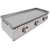 Arilex- Plancha a gas 100 cm ARILEX en acero laminado de 6 mm 100PGLN