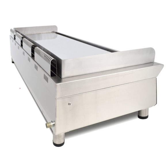 Arilex- Frytops a gas 130 cm ARILEX acero de 15 mm con baño de cromo duro Línea 600 130FRYGCN